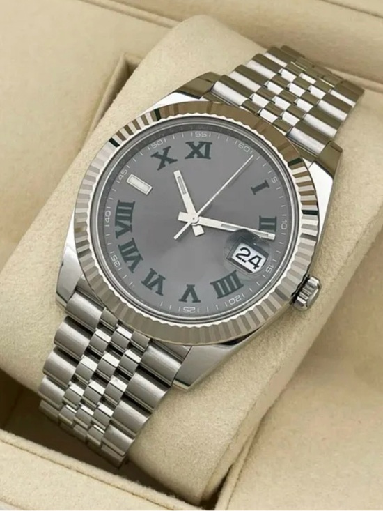 Other - Luxury mens 40mm stainless steel Roman numeral dial automatic mechanical watch